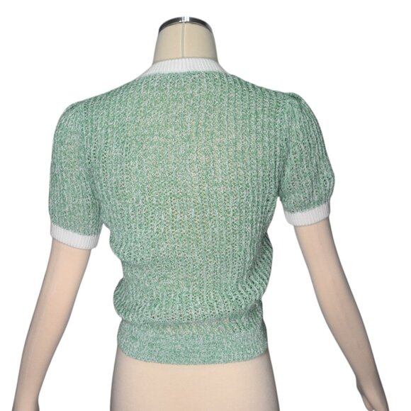 D'zzit Dzzit Green Tone Knit Sweater The Ballet Lolita Kawaii XS - Picture 3 of 8